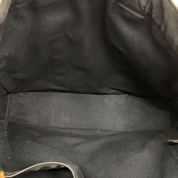 Hermes Tote Bag Fourre Tout MM Canvas Black Silver Hardware Ladies - Picture 4 of 10